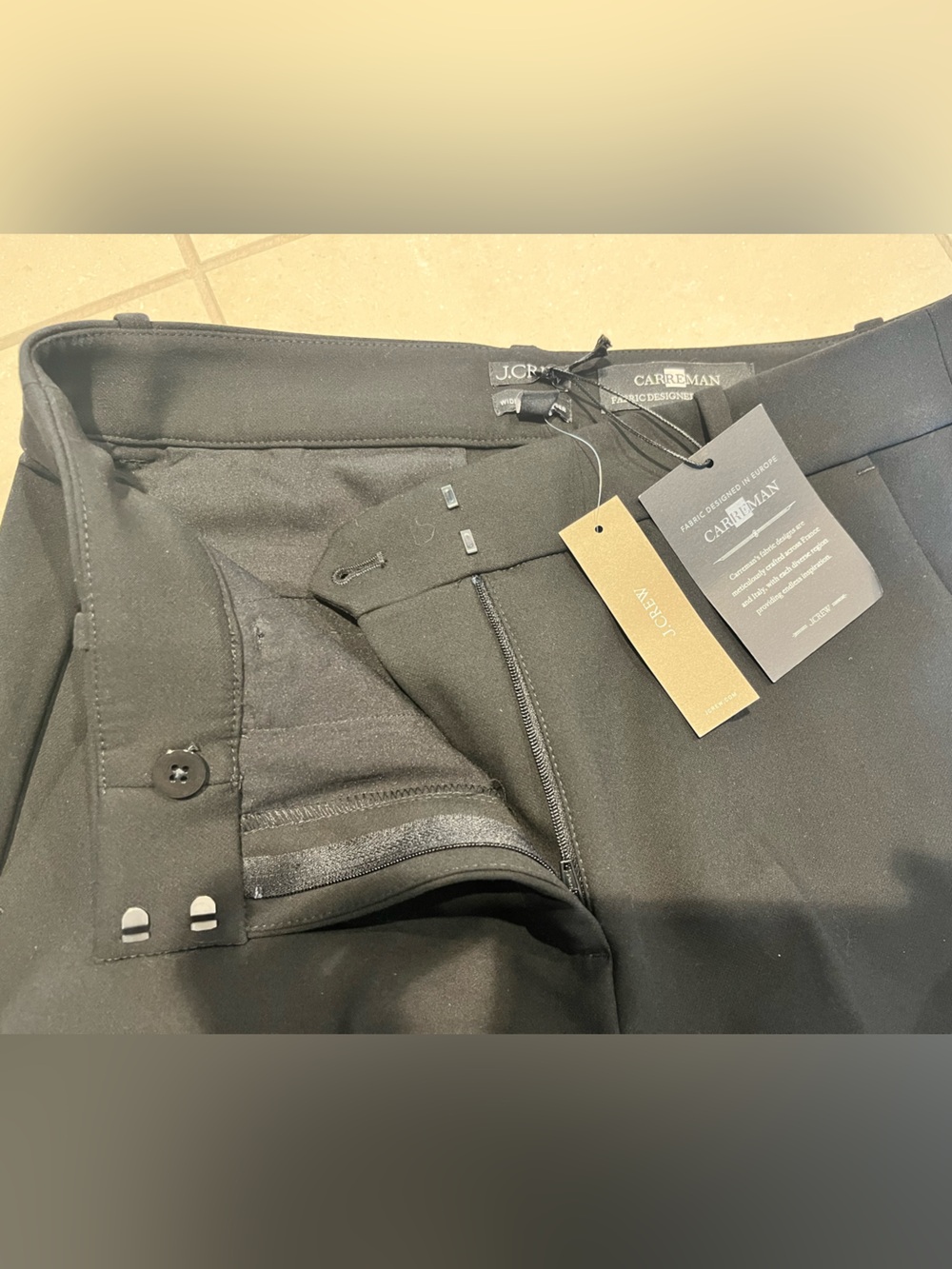 NWT J.Crew | Wide-leg pants in four-season stretch | Black | Various - Picture 8 of 12